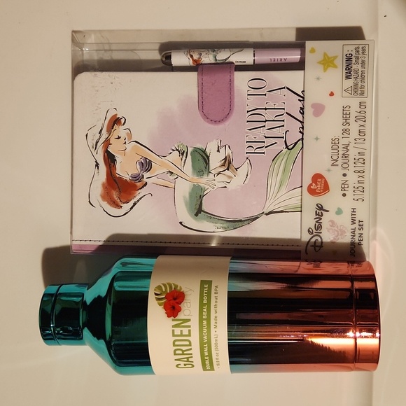 Disney Little Mermaid Plush, Journal and Waterbottle - Picture 7 of 7